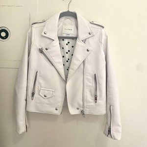 Blank NYC White Leather jacket
